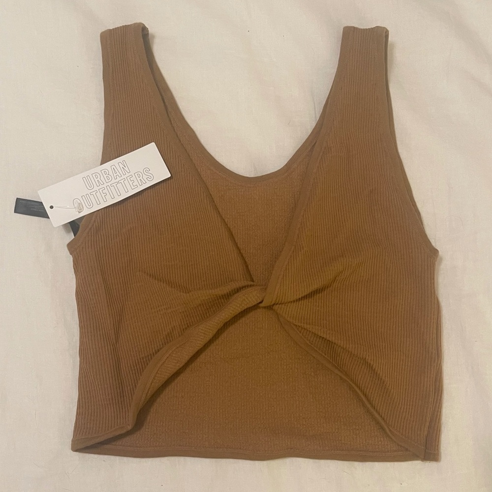 Urban Outfitters beige crop top